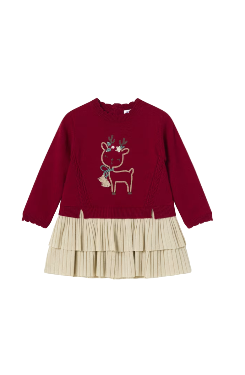 Mayoral Baby Combined Knit Dress, Main, color,