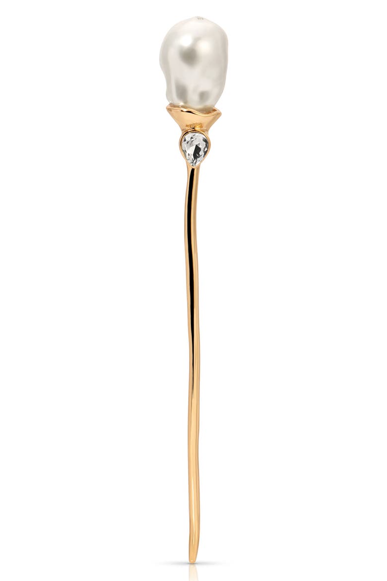 Mermaid Imitation Pearl Hair Pin, Main, color, GOLD