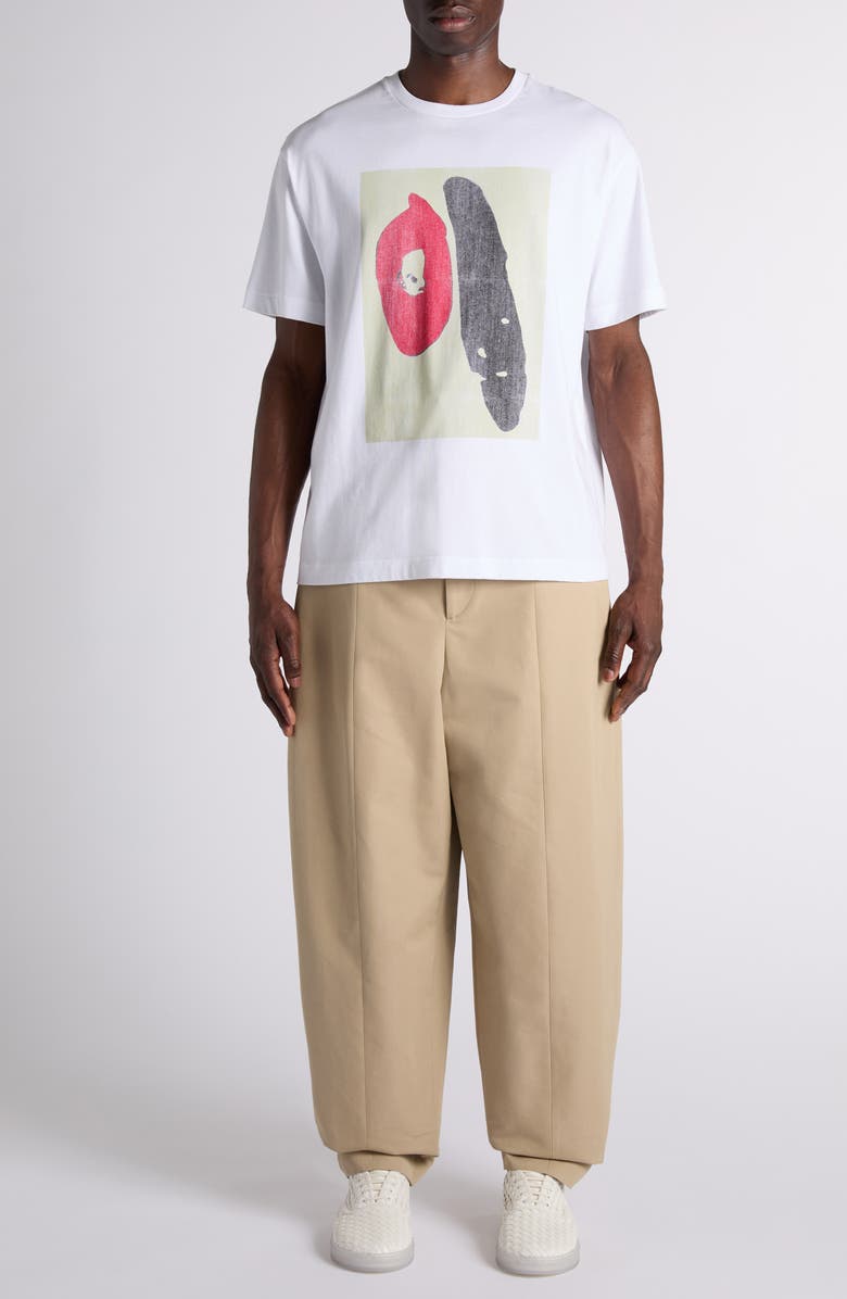 Bottega Veneta Cotton Jersey Graphic T-Shirt, Alternate, color, White