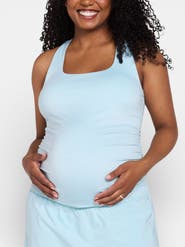 MOTHERHOOD MATERNITY Scoop Neck Racerback Active Tank with Support