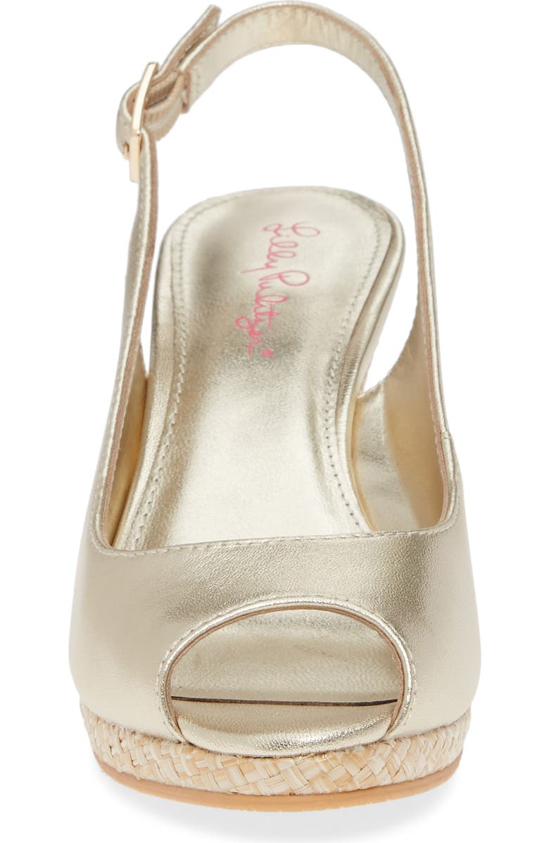 Lilly Pulitzer<sup>®</sup> Gigi Slingback Wedge Sandal, Alternate, color,