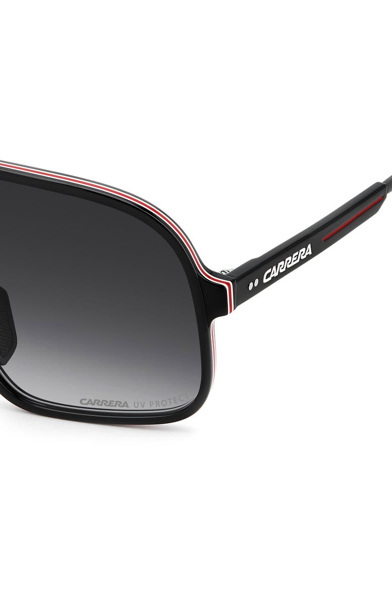 Carrera Eyewear C Sport 99mm Gradient Shield Sunglasses, Alternate, color, Black Red/ Dark Grey Sf