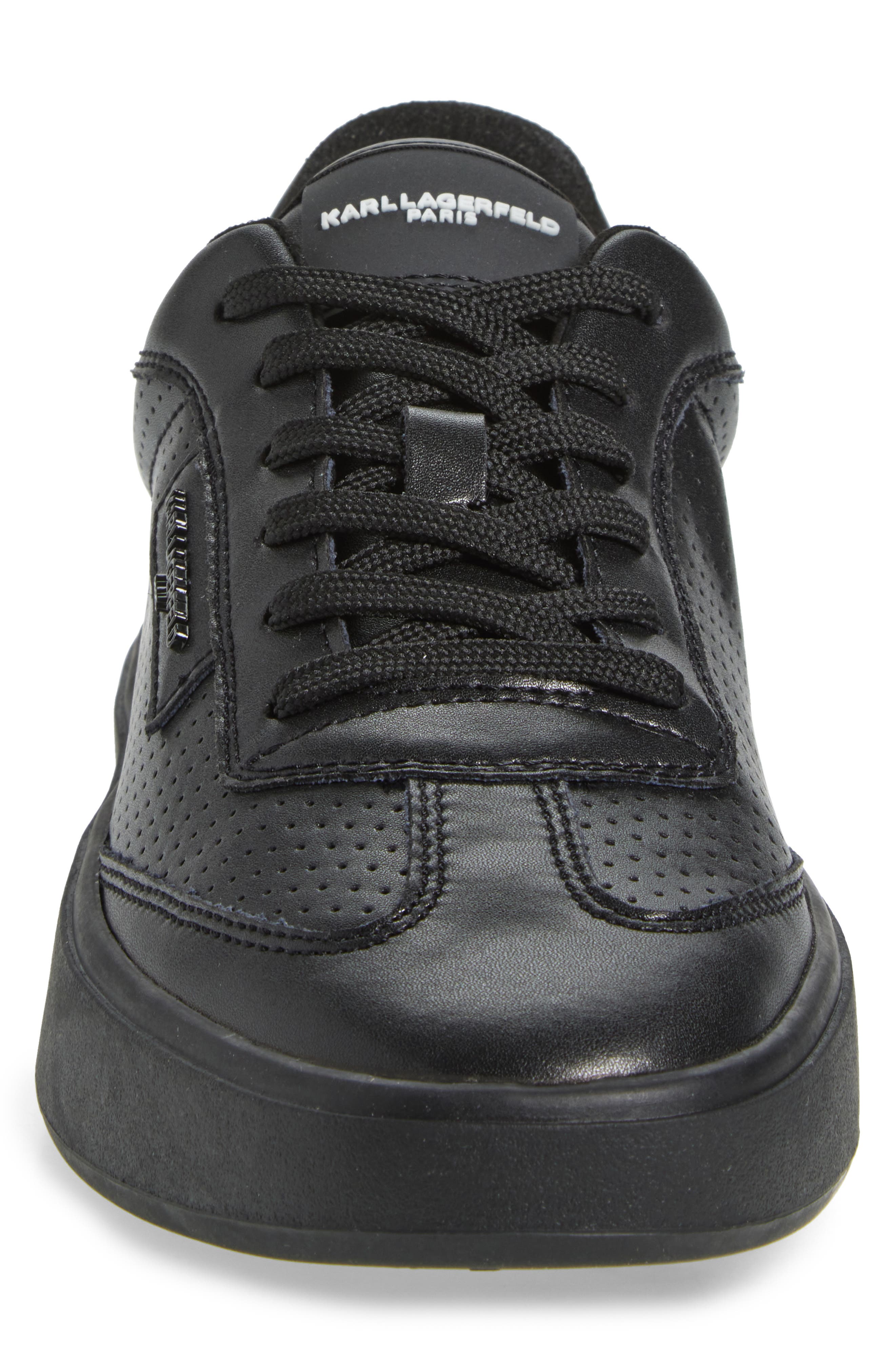 KARL LAGERFELD PARIS Perforated Logo Sneaker, Alternate, color, 