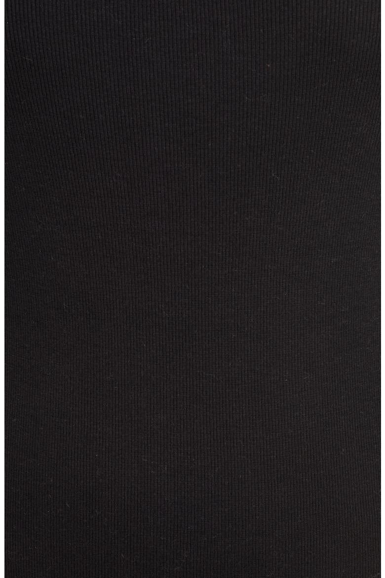 Square Neck Long Sleeve Bodysuit, Alternate, color, BLACK