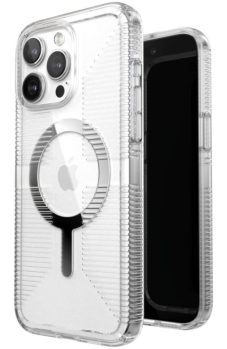 Speck Gemshell Grip MagSafe Case for Apple iPhone 15 Pro Max, Main, color, Clear