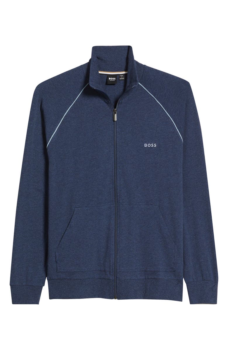 BOSS Mixmatch Z Knit Jacket, Alternate, color, Open Blue