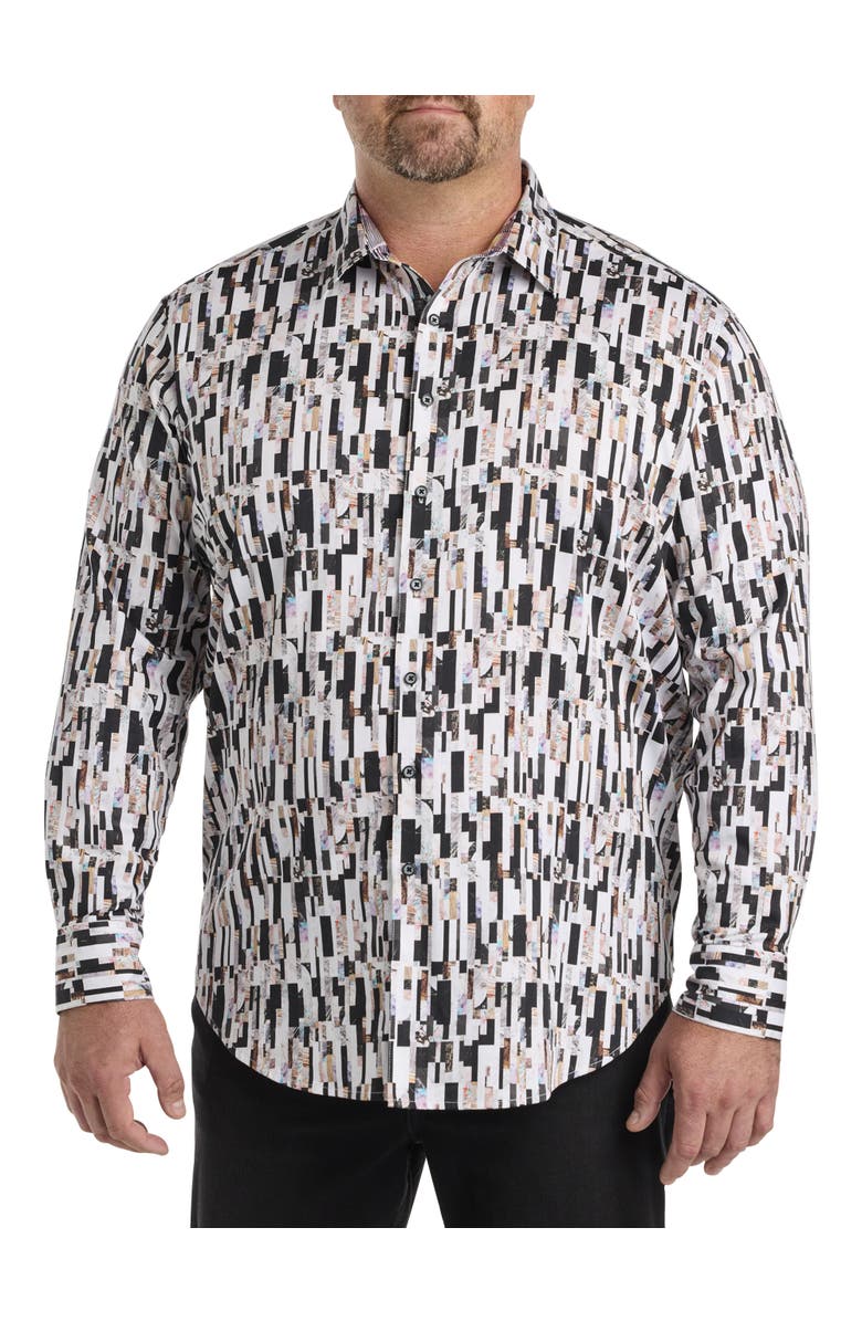 Robert Graham DXL Big & Tall Pollard Sport Shirt, Alternate, color, Multi