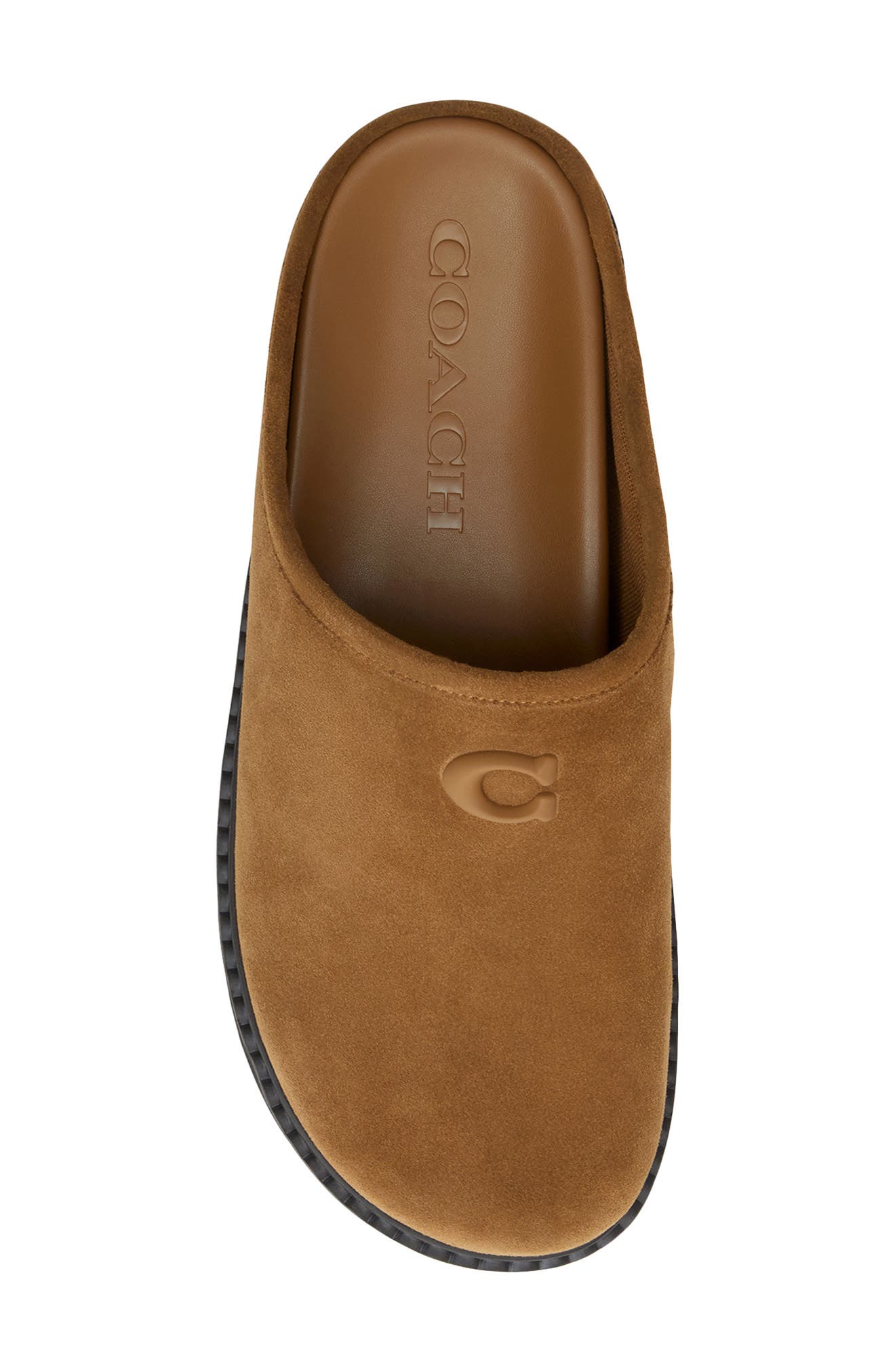 COACH Suede Sport Clog, Alternate, color, Tobacco/ Natural
