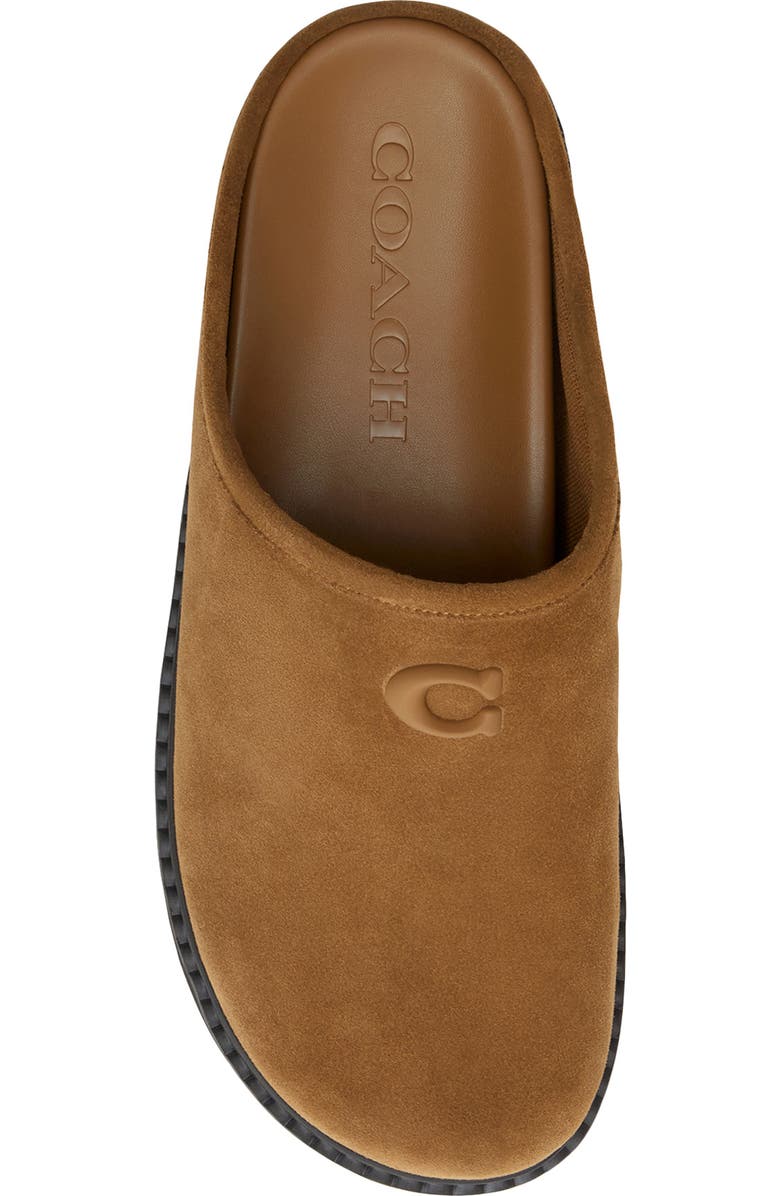 COACH Suede Sport Clog, Alternate, color, Tobacco/ Natural