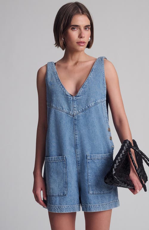 Mavi Jeans Reva Denim Romper In Blue