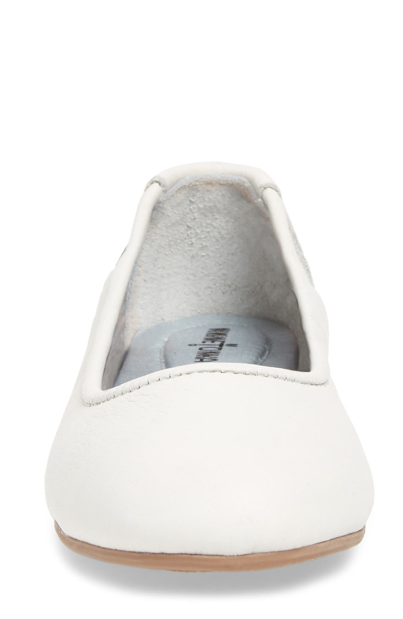 Anna Ballerina Flat, Alternate, color, WHITE
