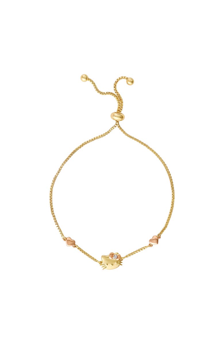 Hello Kitty Pink Heart Adjustable Lariat Bracelet, Alternate, color, 