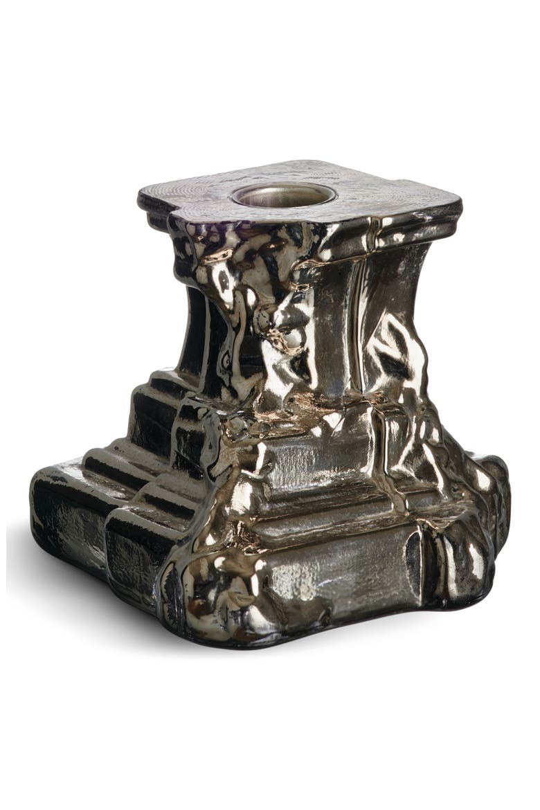 Rocky Small Baroque Candlestick, Main, color, GRAY
