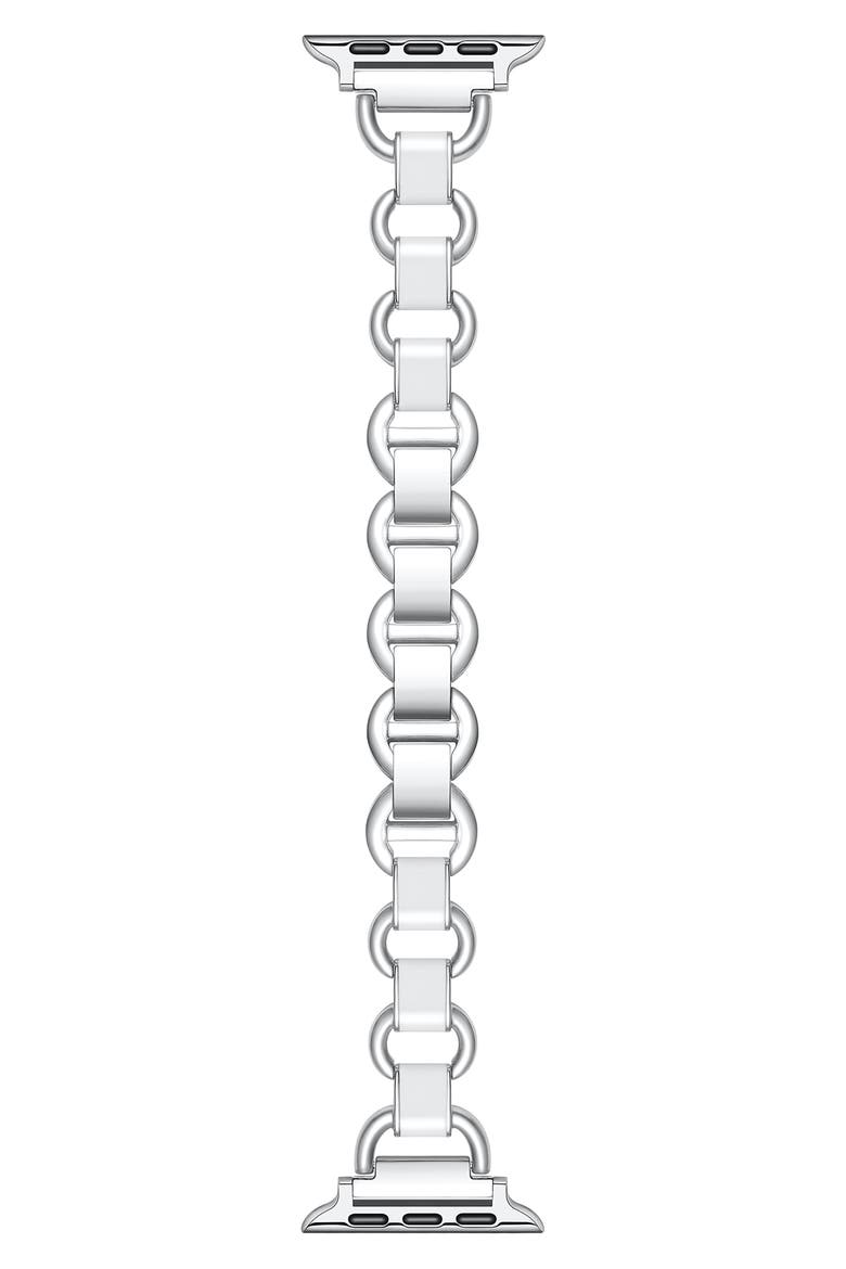 Lottie Watchband for Apple Watch, Main, color, SILVER/WHITE