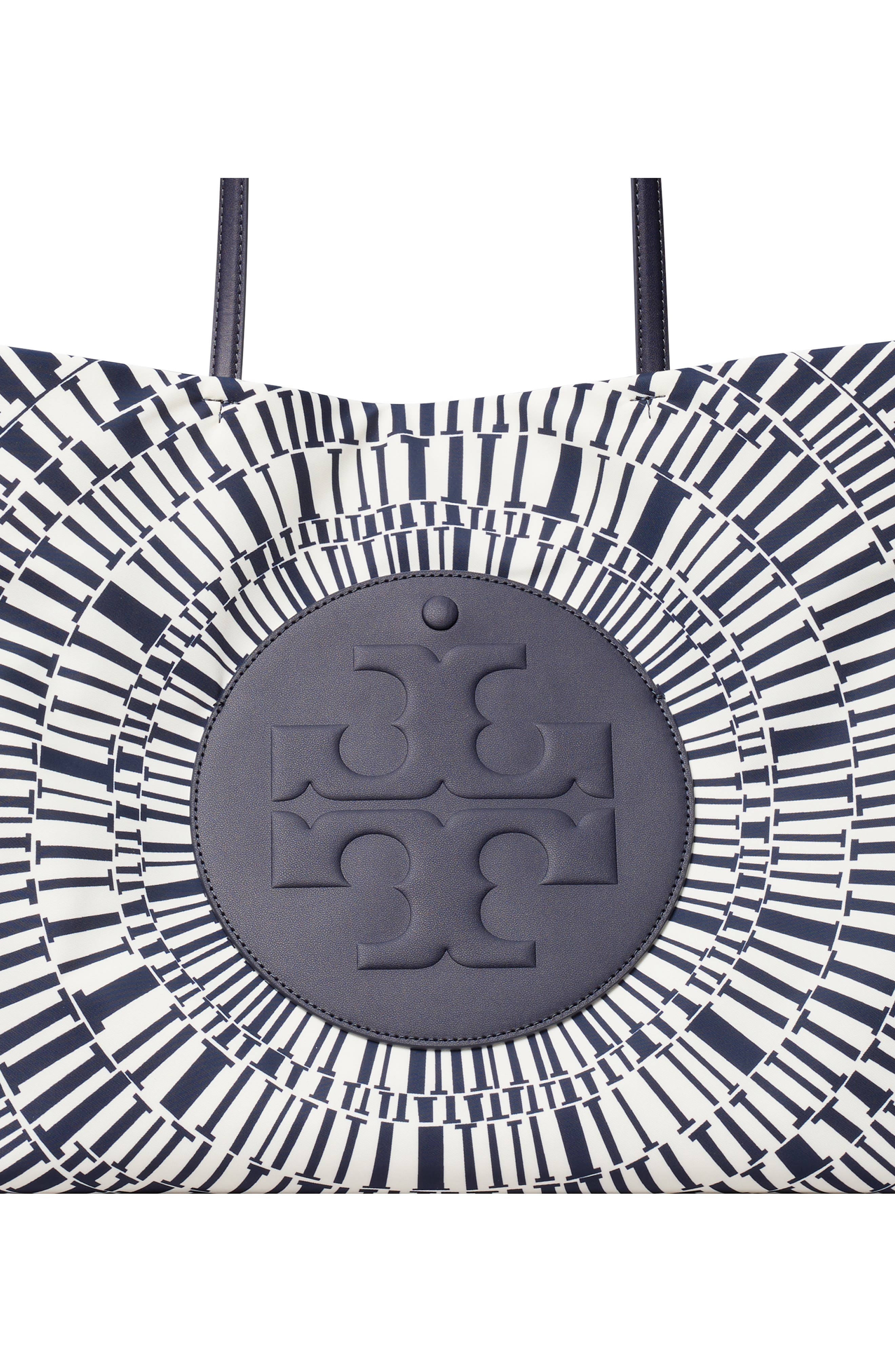 Ella Print Tote, Alternate, color, NAVY CIRCLE