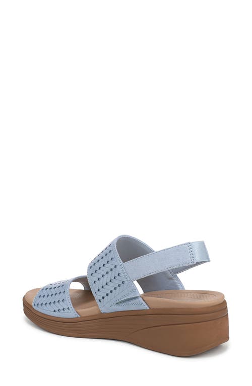 Bzees Women's Festive Washable Slingback Wedge Sandals In Blue
