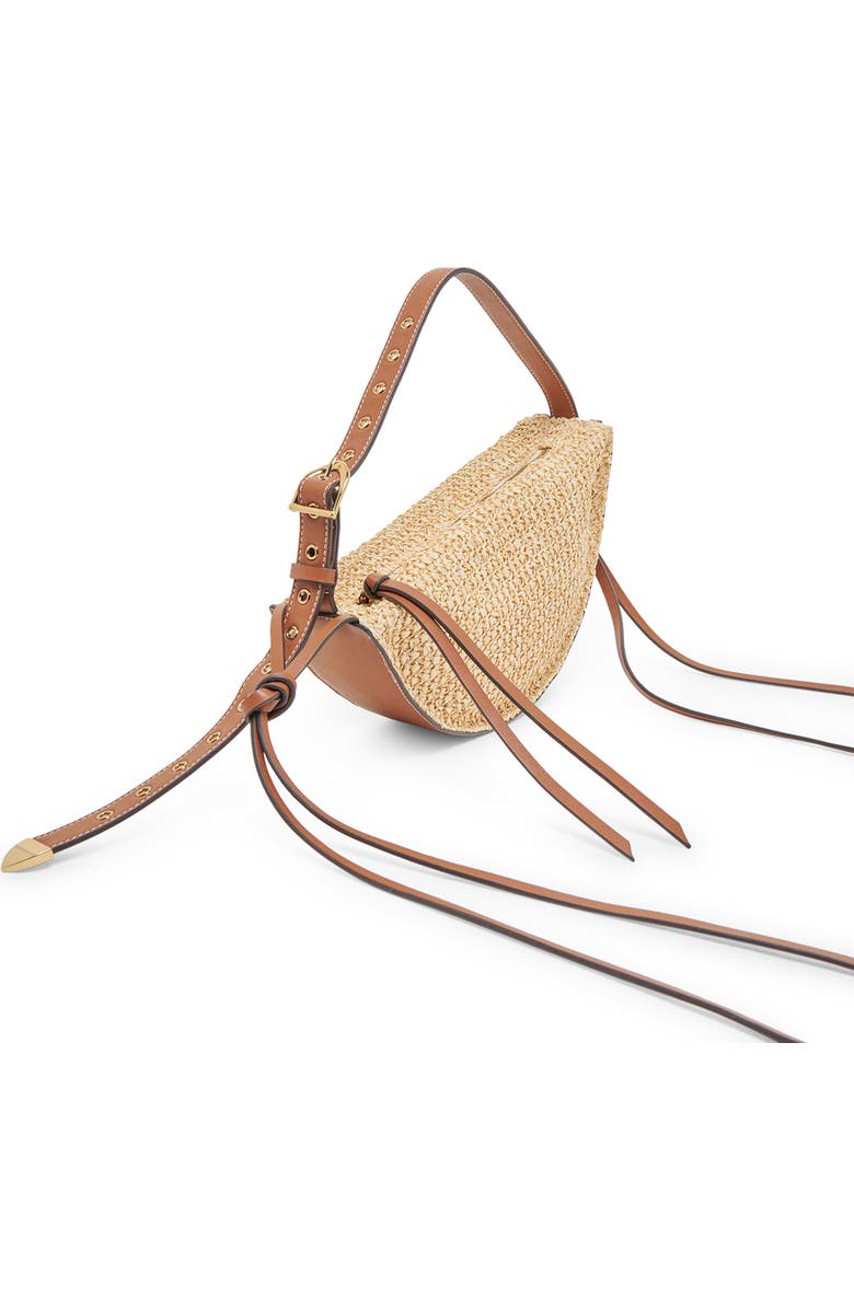 Dolce Vita Monaco Raffia Shoulder Bag, Alternate, color, Natural