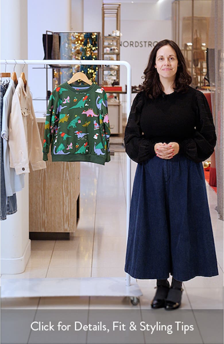 Kids" Print Cotton Sweatshirt, sales video thumbnail