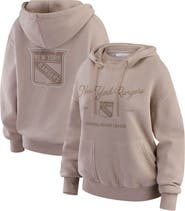 WEAR by Erin Andrews Women's WEAR by Erin Andrews  Tan New York Rangers Washed Pullover Crewdie