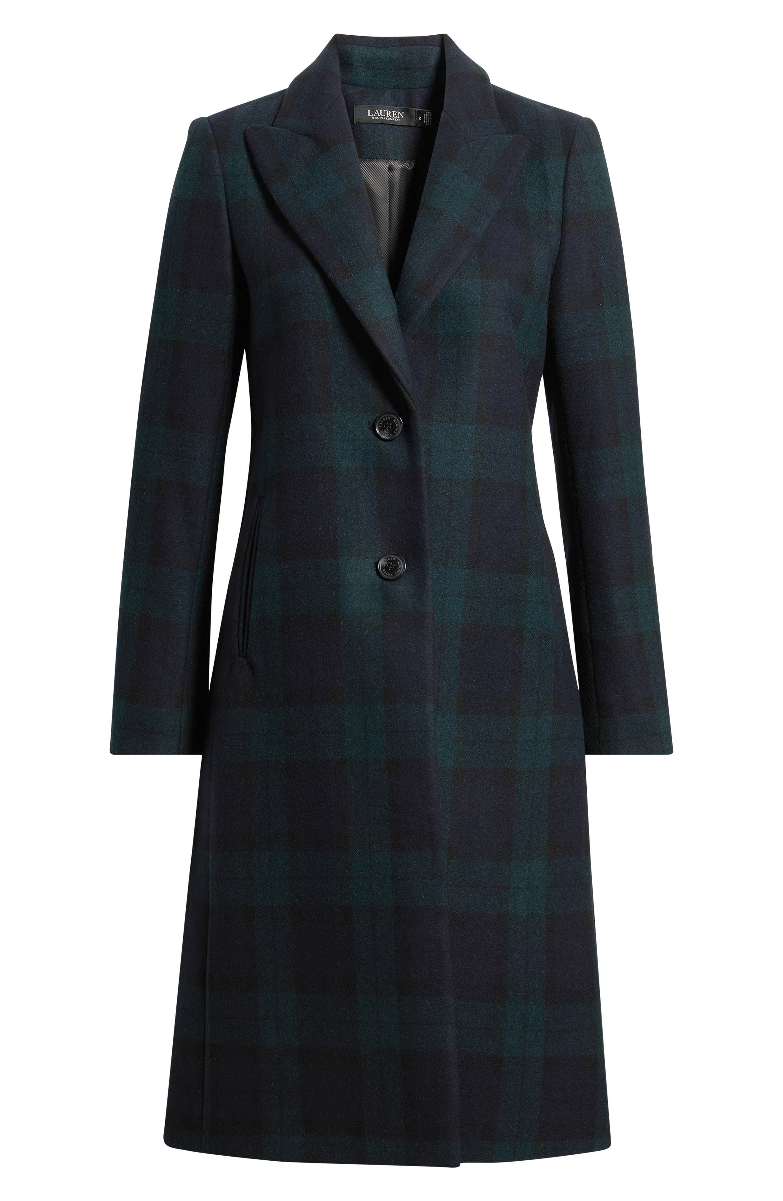 Женские куртки Lauren Ralph Lauren Wool Blend Tweed Coat — фото 6