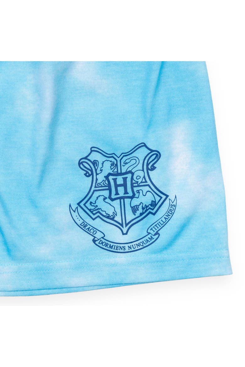 2-Piece Pajama Shirt and Shorts Set, Alternate, color, Sky Blue Tie Dye