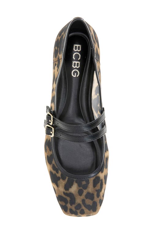 Bcbg Harisa Mary Jane Flat In Animal Print
