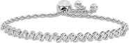 Julianna B. Moissanite S Link Adjustable Bolo Bracelet