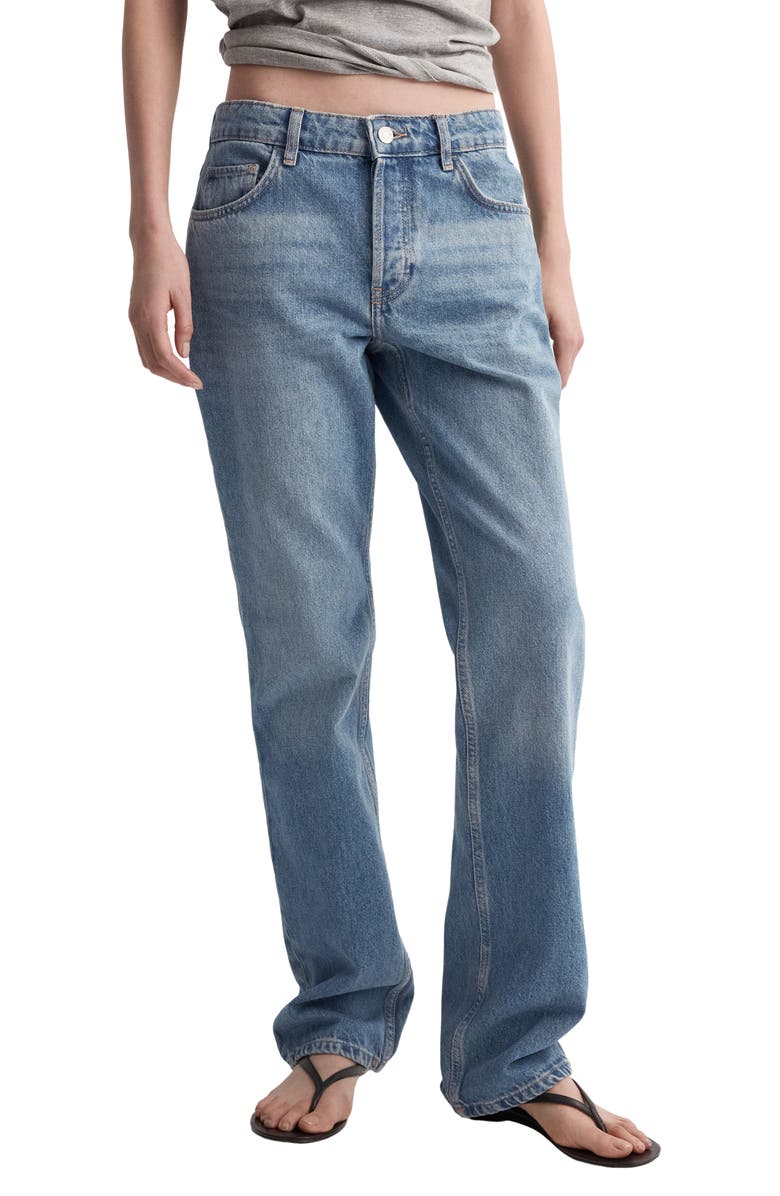 MANGO Straight Leg Jeans, Main, color, 