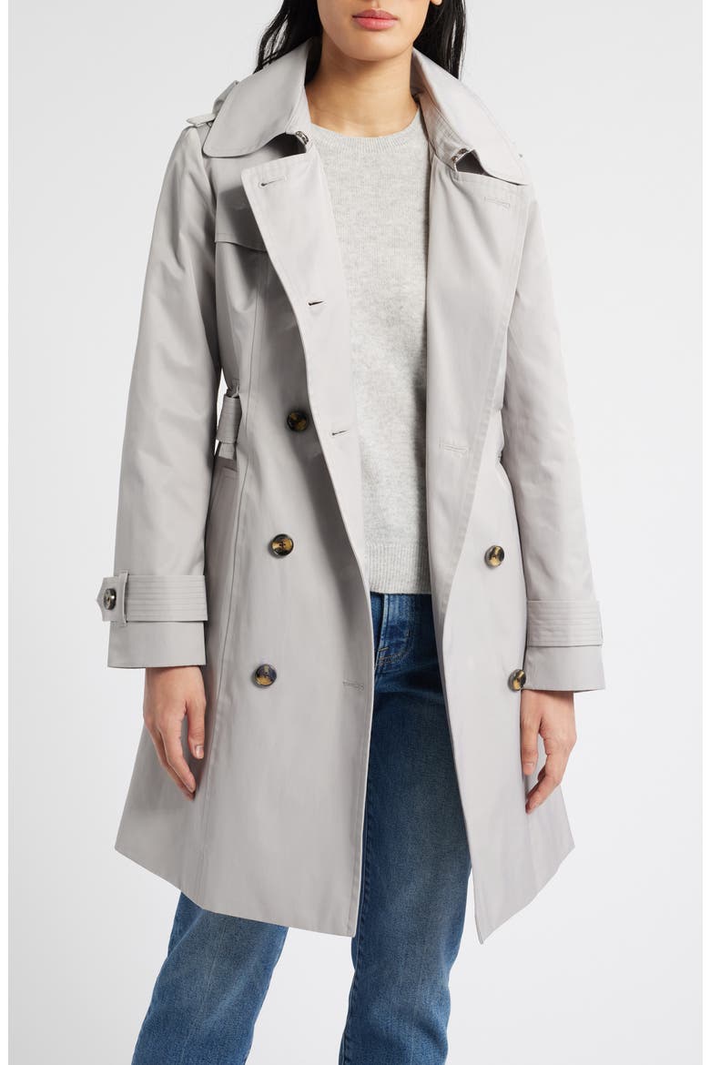 Missy Hooded Belted Trench Coat, Alternate, color, VOLCANIC ROCK