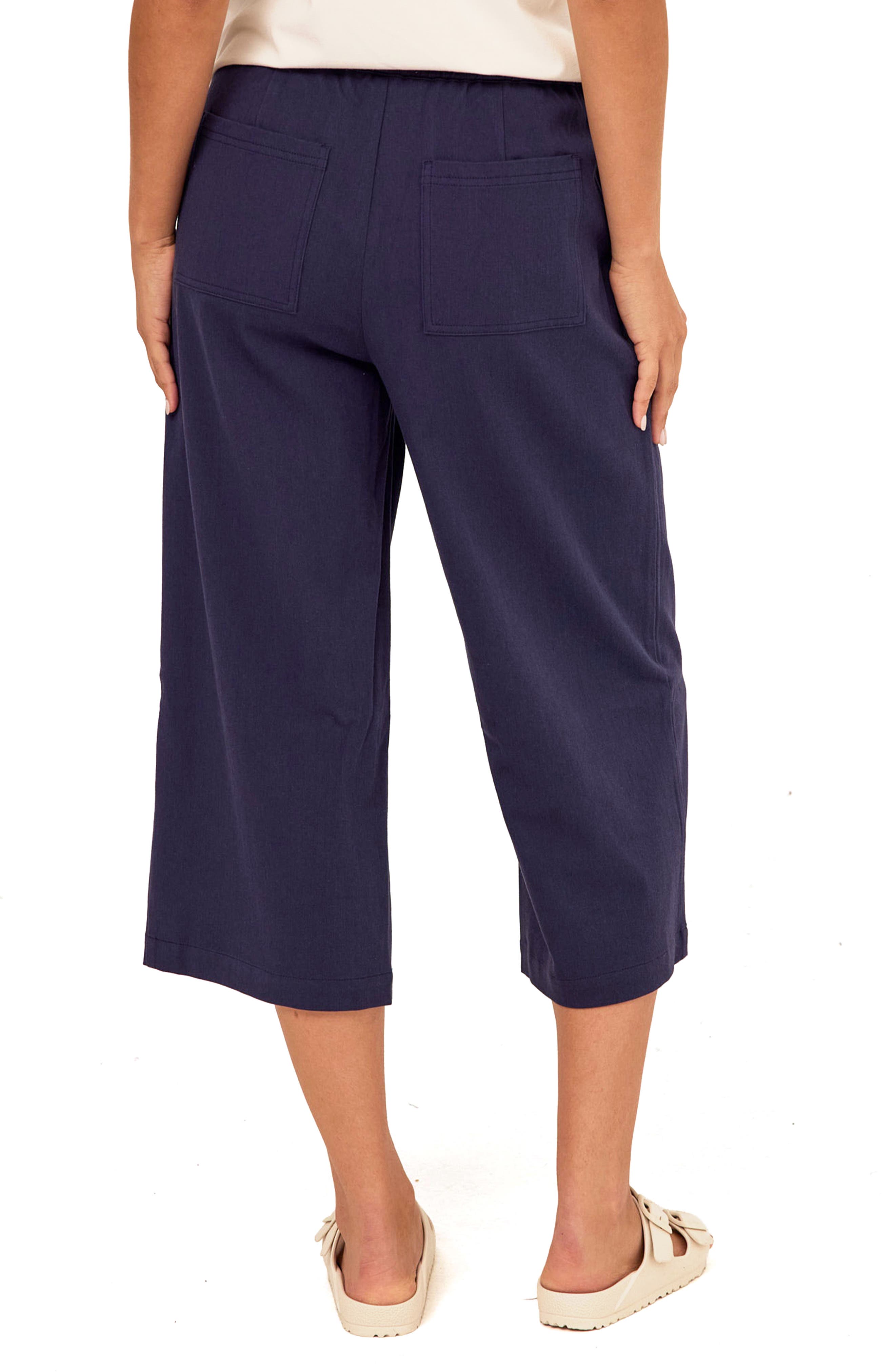 Mikki Pleated Stretch Twill Crop Pants - image 4
