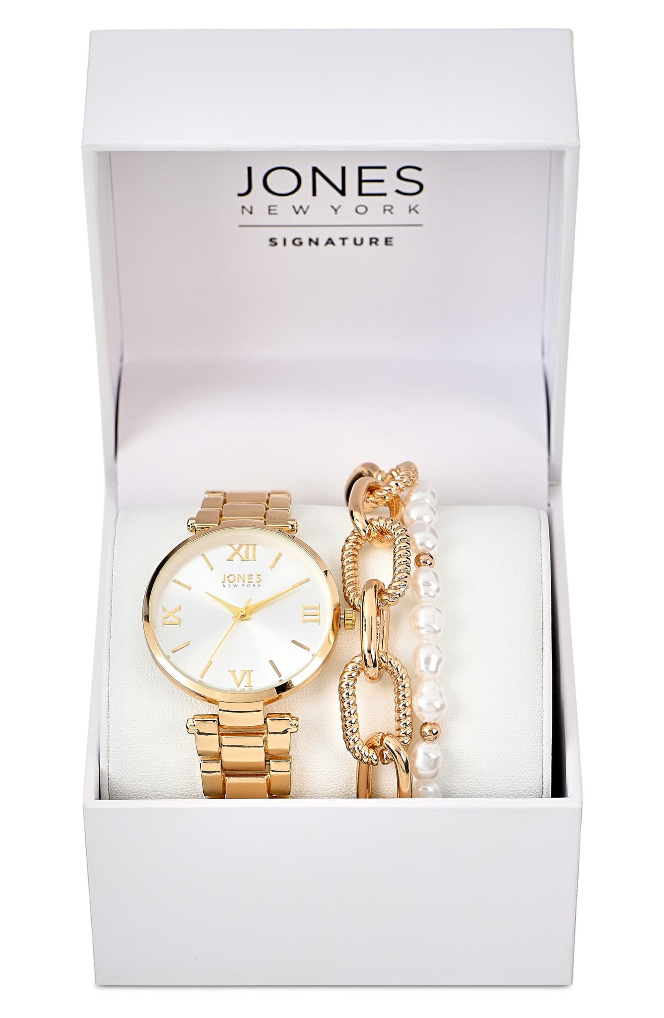 Jones New York Bracelet Watch & Bracelets Set, 36mm
