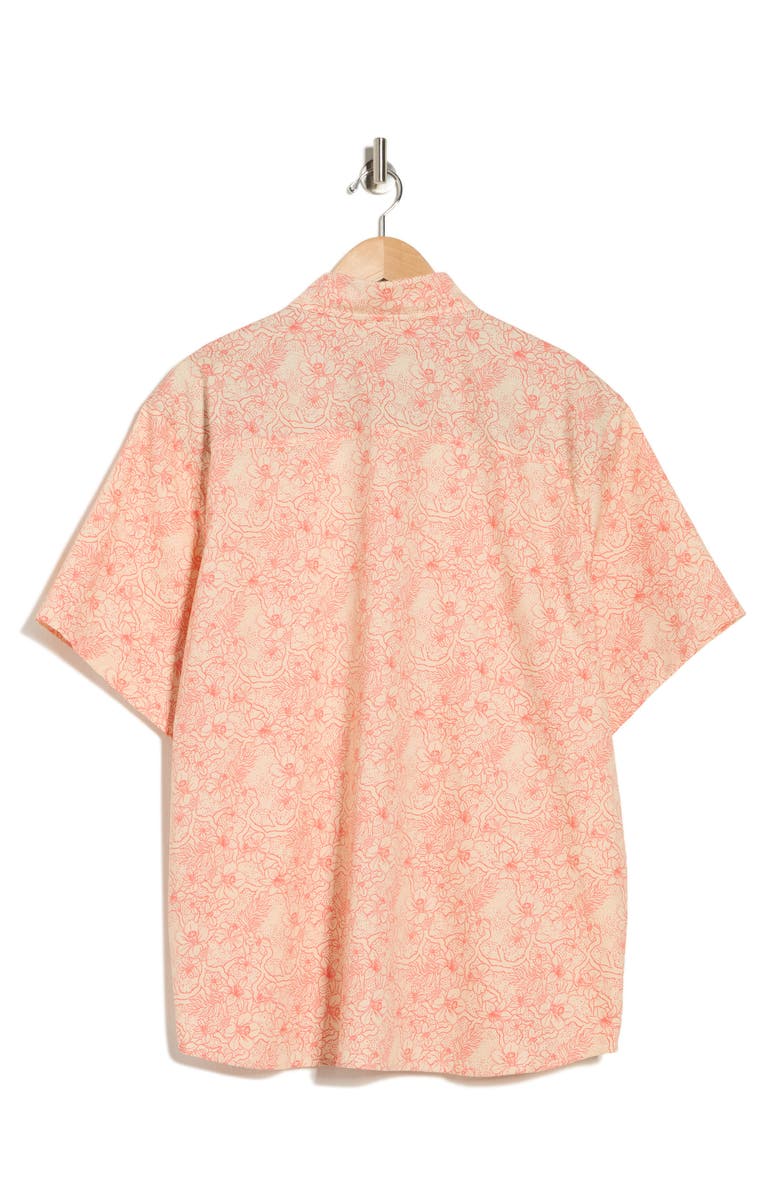 Union Yolo Medallion Print Short Sleeve Relaxed Fit Shirt, Alternate, color, Ecru