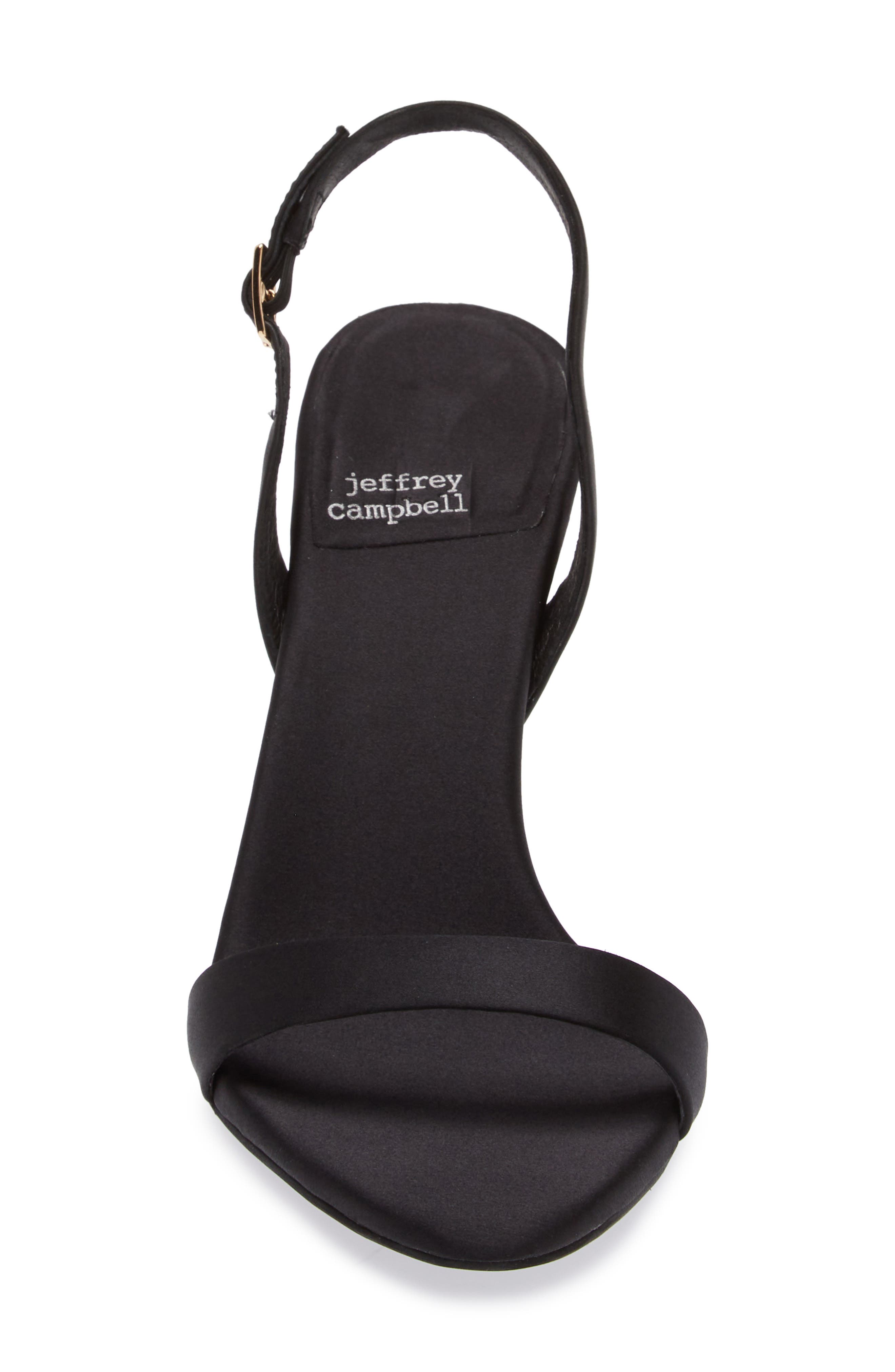 Jeffrey Campbell Go-Getter Sandal, Alternate, color, Black Satin