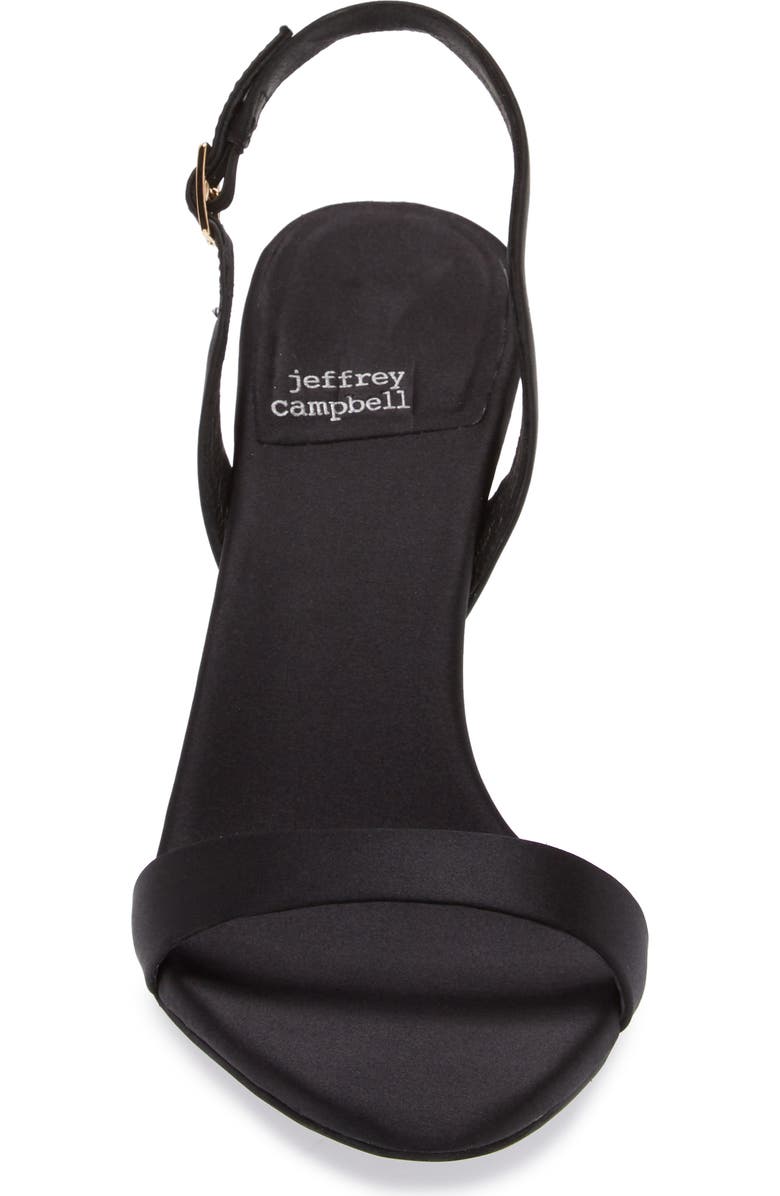 Jeffrey Campbell Go-Getter Sandal, Alternate, color, Black Satin