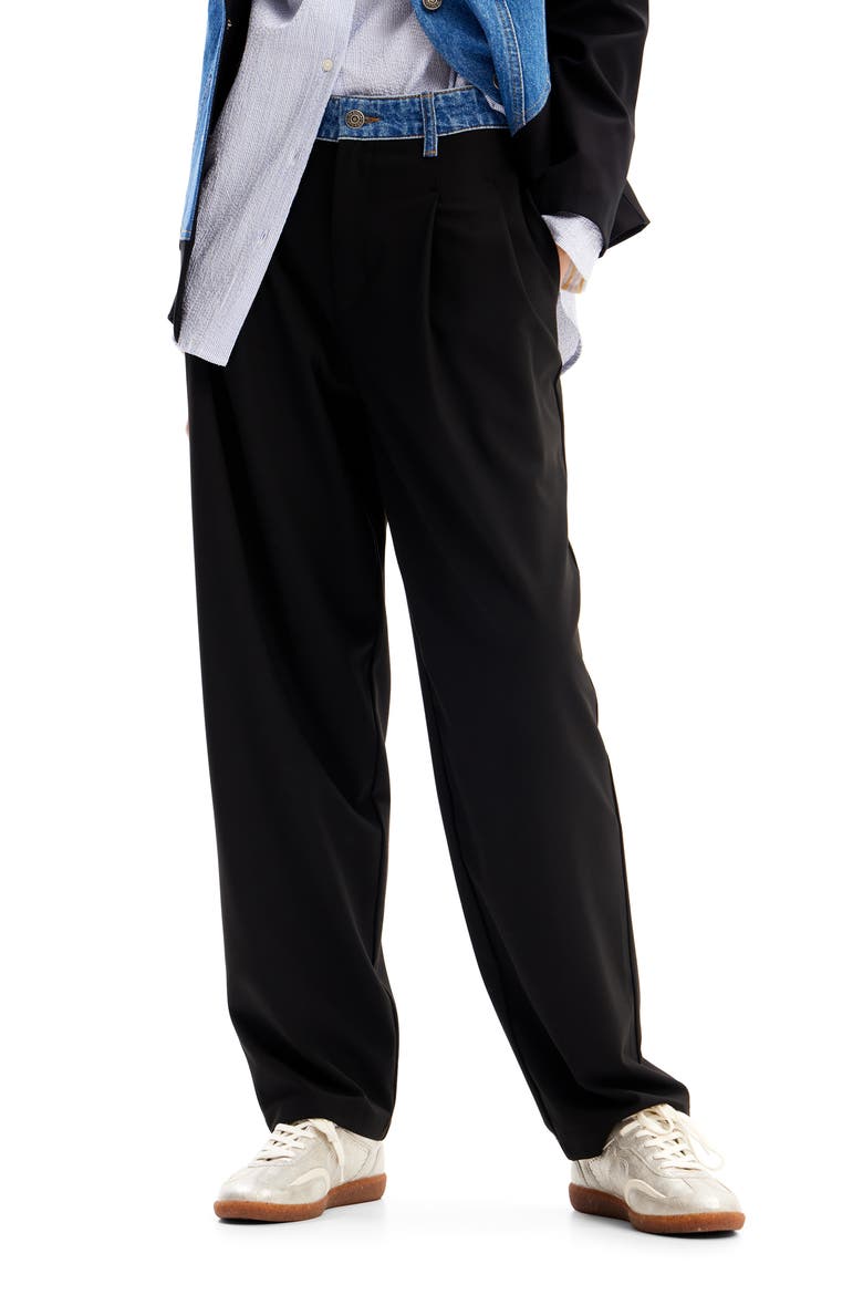 Hybrid Tailored Trousers, Main, color, BLACK