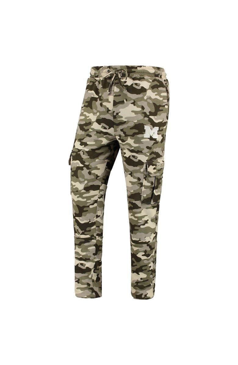 COLOSSEUM Men's Colosseum Camo Michigan Wolverines OHT Military Appreciation Code Fleece Pants, Alternate, color, 
