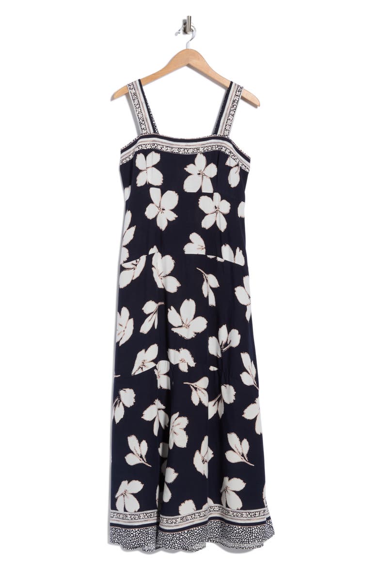 Wide Strap Maxi Dress, Main, color, CLASSIC NAVY