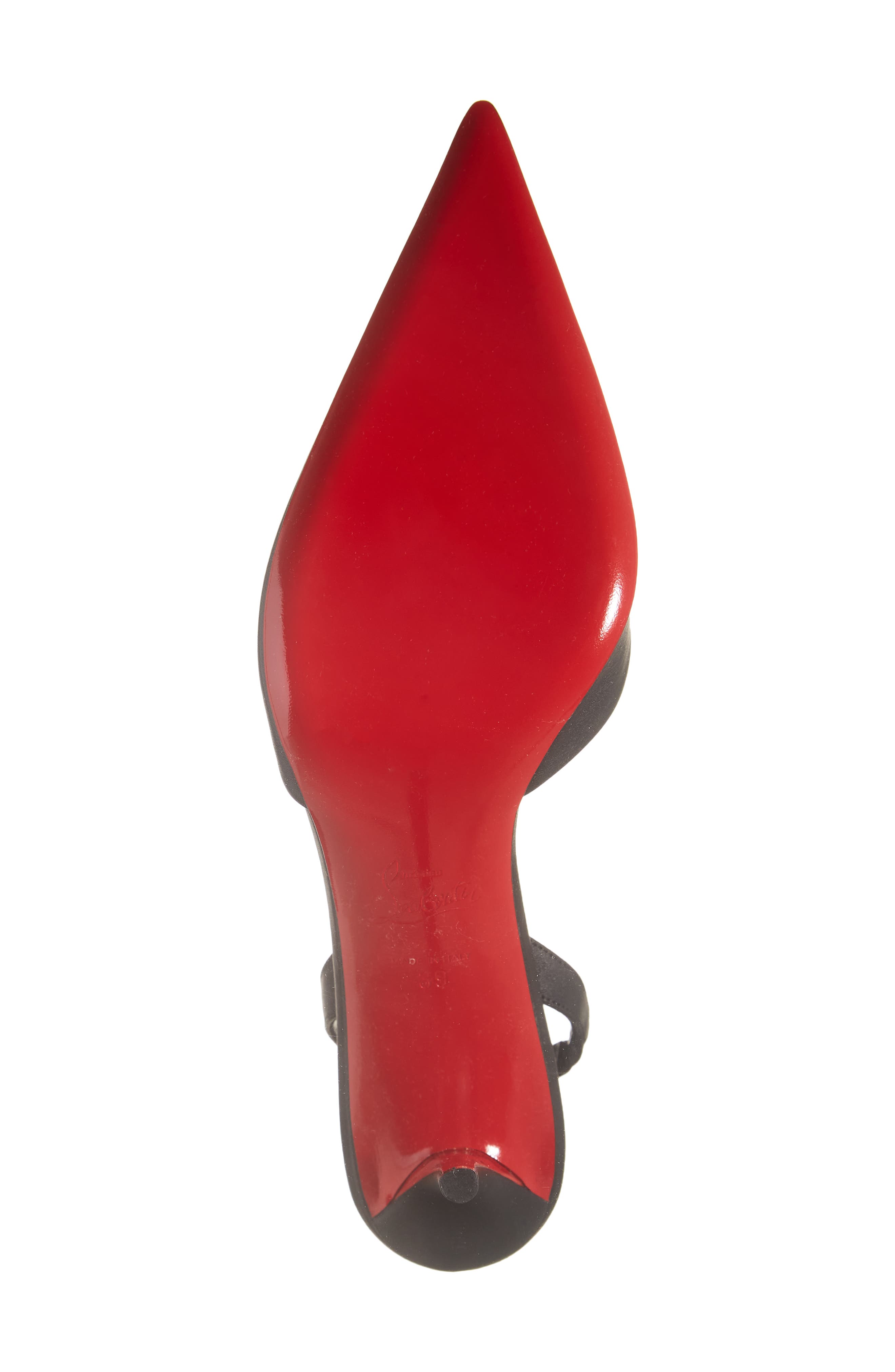Christian Louboutin Apostropha Pointed Toe Slingback Pump, Alternate, color, 