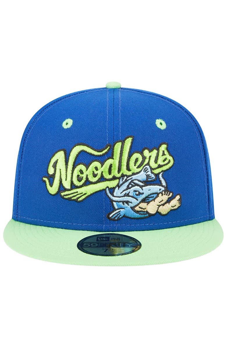 New Era Men's New Era Royal Tulsa Drillers Theme Nights Tulsa Noodlers  59FIFTY Fitted Hat, Alternate, color, 