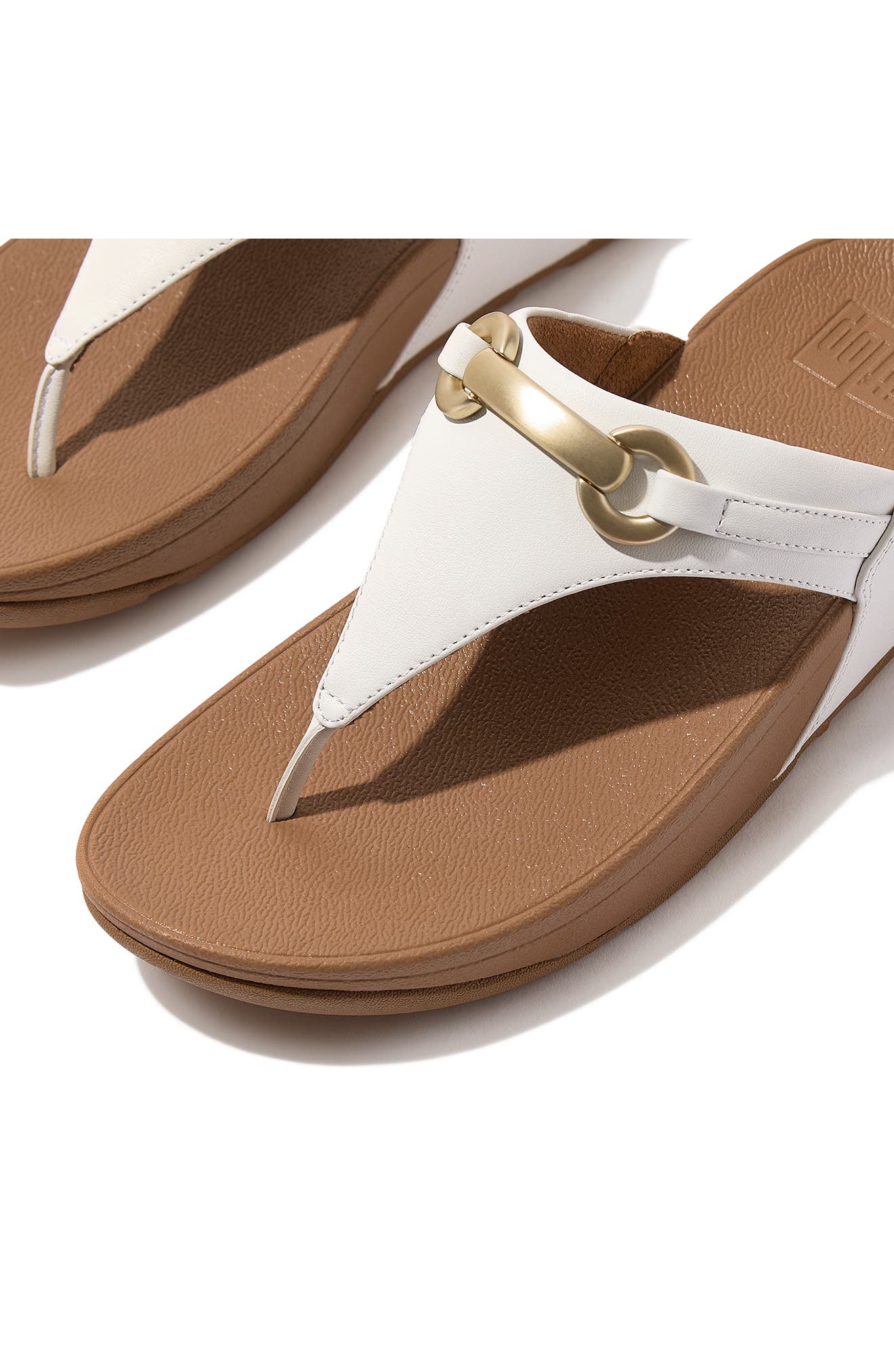 FitFlop Lulu Platform Wedge Flip Flop, Alternate, color, Urban White