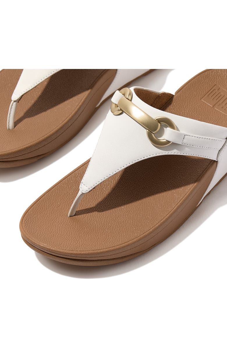 FitFlop Lulu Platform Wedge Flip Flop, Alternate, color, Urban White