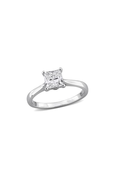 Princess Cut Lab Grown Diamond Solitaire Ring