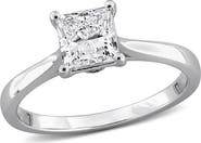 Created Forever Princess Cut Lab Grown Diamond Solitaire Ring