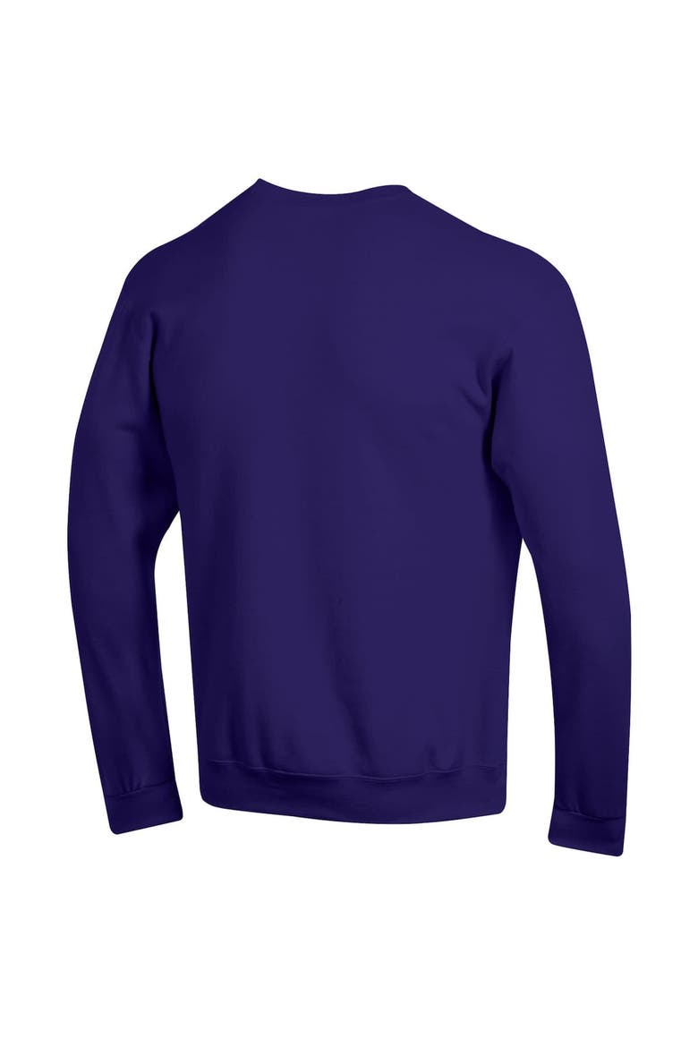 Men's Champion  Purple Northwestern Wildcats Arch Over Logo Pullover Sweatshirt, Alternate, color, Purple