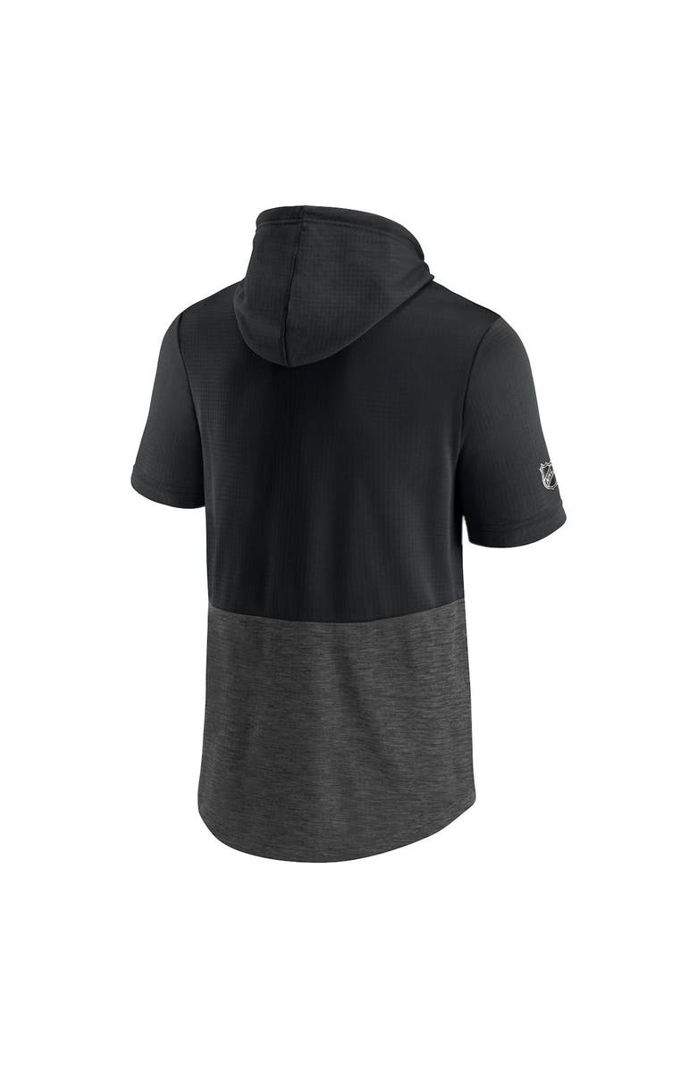 FANATICS Men's Fanatics Branded Black Philadelphia Flyers Authentic Pro Travel and Training Short Sleeve Pullover Hoodie, Alternate, color, Black