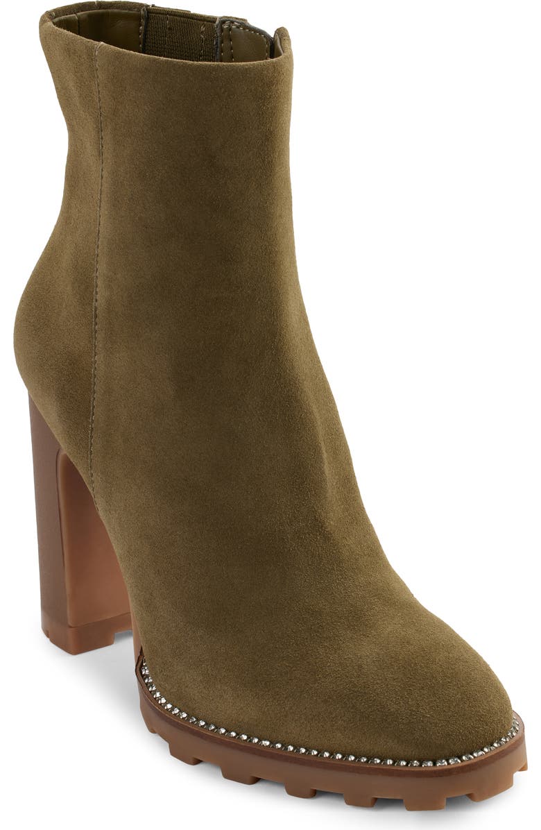 KARL LAGERFELD PARIS Peppy Bootie, Main, color, Olive