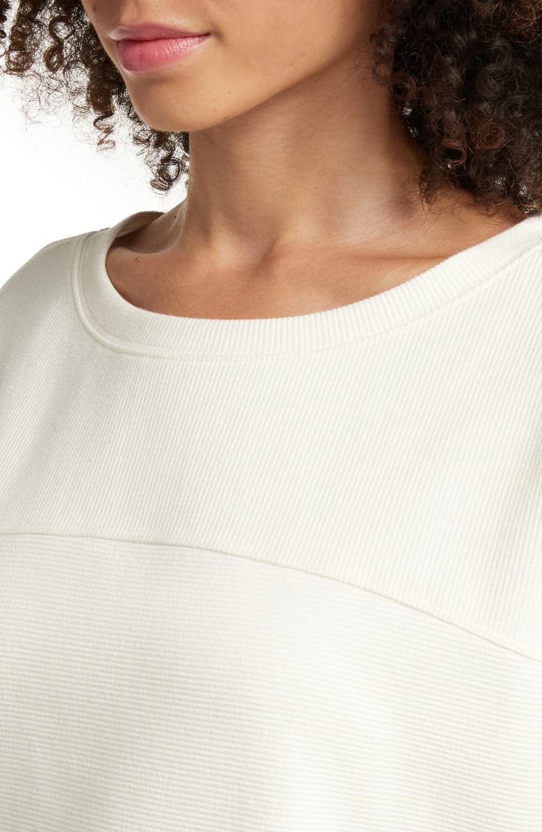 Zella Anya Ottoman Knit Pullover, Alternate, color, Ivory Egret