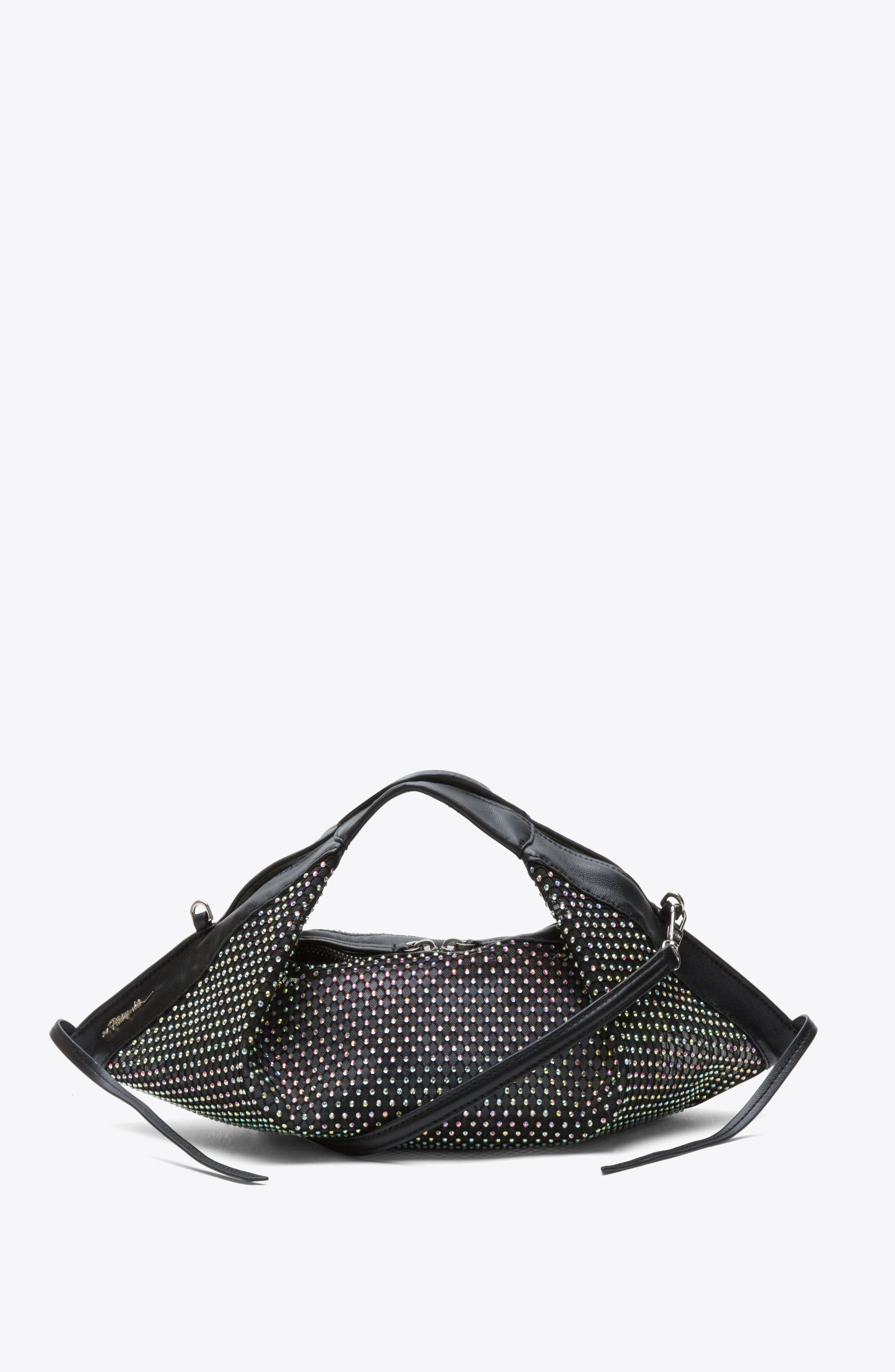 3.1 Phillip Lim Crystal Luna Crossbody Bag, Main, color, Black