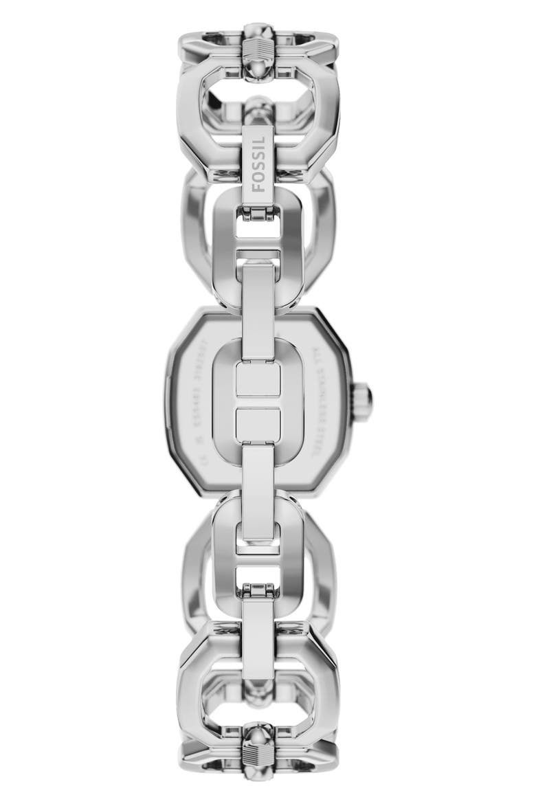 Harlow Mini Chain Link Bracelet Watch, 20mm, Alternate, color, SILVER