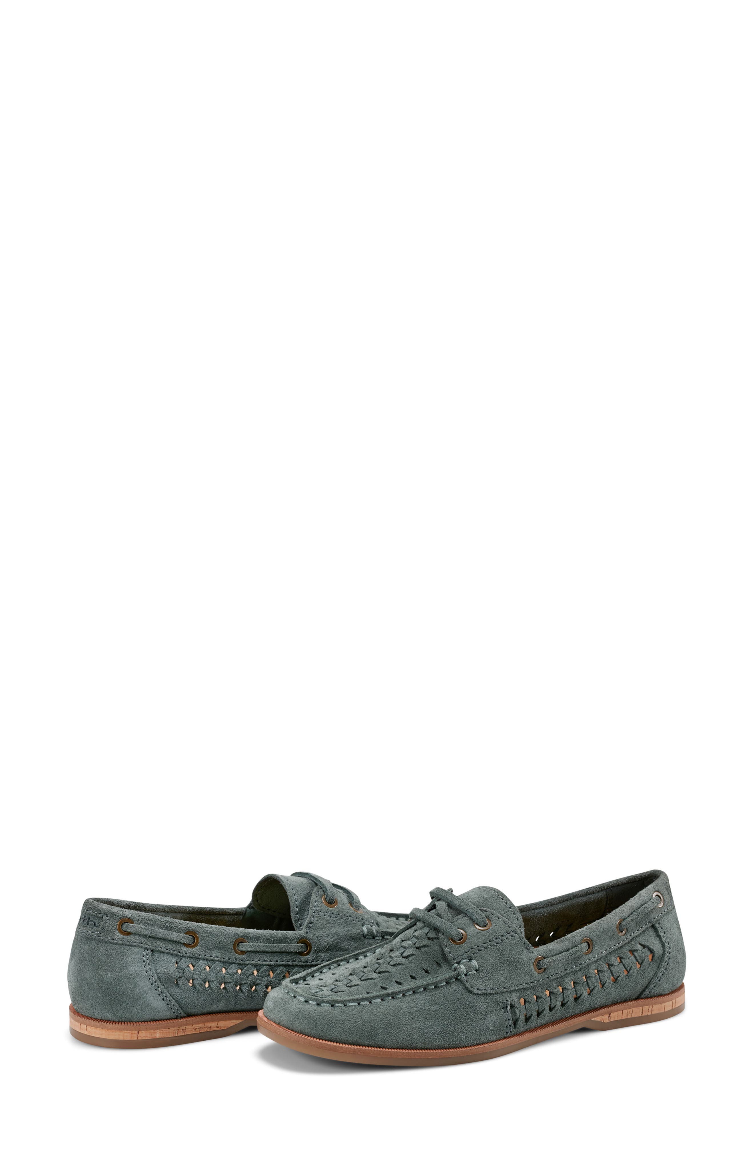 Earth<sup>®</sup> Wishing Boat Shoe, Alternate, color, Medium Green